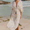 Hot Sundress Addy Kaftan White