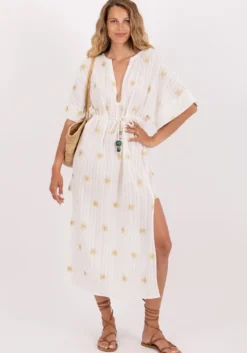 Hot Sundress Addy Kaftan White