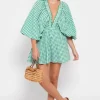 Online Sundress Alicia Jumpsuit Gingham Green