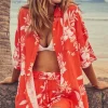 Online Sea Level Aloha Shirt Flame