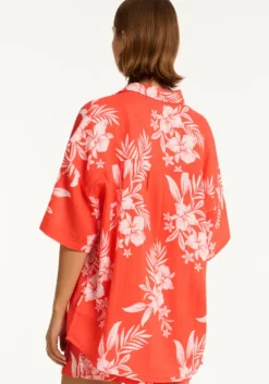 Online Sea Level Aloha Shirt Flame