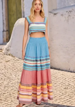 Fashion Pearl & Caviar Alonissos Maxi Skirt
