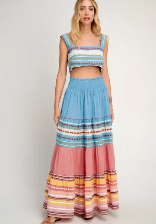 Fashion Pearl & Caviar Alonissos Maxi Skirt