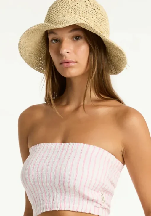 New Sea Level Amalfi Bandeau Top Pink AmalfiPink