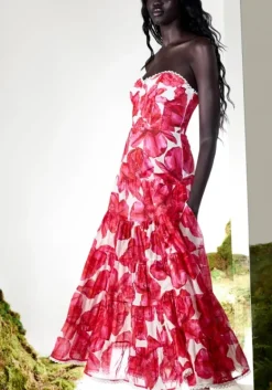 Clearance Charo Ruiz Ambar Long Dress White Blossom WhiteBlossom