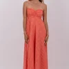 Clearance Sundress Amelie Dress Coral Gingham CoralGingham