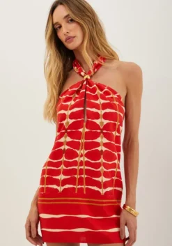 Fashion Vix Swimwear Aster Short Dress Agni