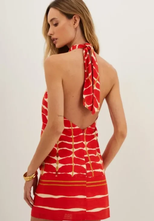 Fashion Vix Swimwear Aster Short Dress Agni