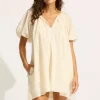 Discount Seafolly Babydoll Dress Ecru