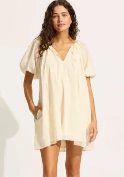 Discount Seafolly Babydoll Dress Ecru