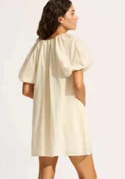 Discount Seafolly Babydoll Dress Ecru