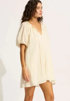 Discount Seafolly Babydoll Dress Ecru