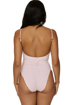 Discount PQ Swim Lucia Belted Swimsuit Ballet