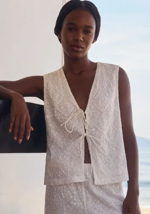 New Sundress Bao Top Santorini White