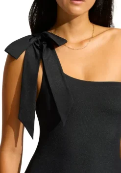 Discount Seafolly Beau One Shoulder Swimsuit Black