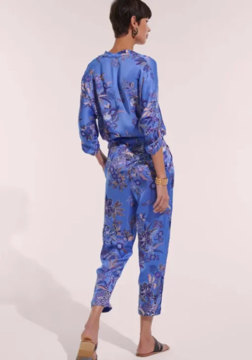 Clearance Poupette St Barth Bel Pant Leo Forest Blue
