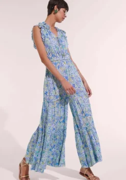 New Poupette St Barth Belene Jumpsuit Blue