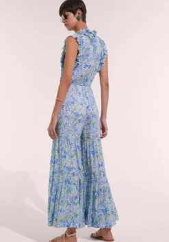 New Poupette St Barth Belene Jumpsuit Blue