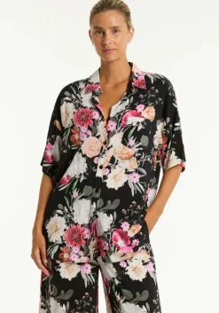 Discount Sea Level Belle Aloha Shirt Black Belle/Black