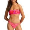 Outlet Seafolly Birds of Paradise Bandeau Bikini Pink/Red