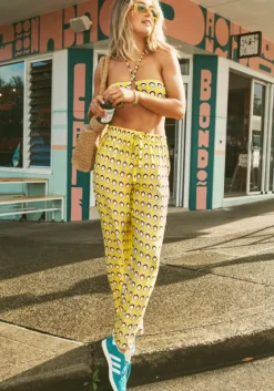 New Seafolly Birds of Paradise Pant Yellow