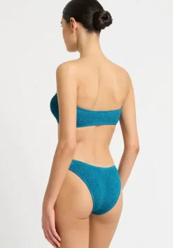 Clearance Bond-Eye Blake Bandeau Bikini Shimmer Ocean