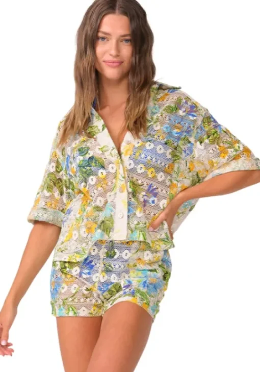 Online PQ Swim Blake Beach Shirt Bluebell