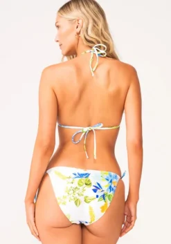 Fashion PQ Swim Embroidered Triangle Bikini Bluebell