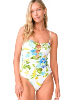 New PQ Swim Keyhole Swimsuit Bluebell