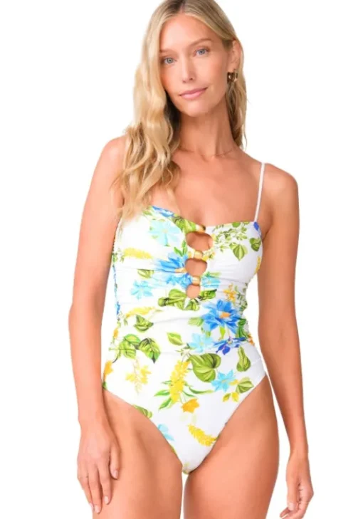 New PQ Swim Keyhole Swimsuit Bluebell