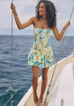 Sale PQ Swim Marie Ruffle Dress Bluebell