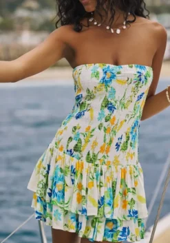 Sale PQ Swim Marie Ruffle Dress Bluebell