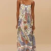 New Farm Rio Boho Glam Strappy Maxi Dress