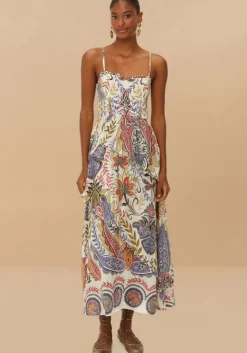 New Farm Rio Boho Glam Strappy Maxi Dress