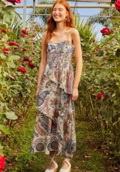 New Farm Rio Boho Glam Strappy Maxi Dress