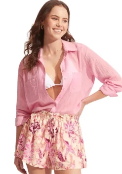 Sale Seafolly Breeze Beach Shirt