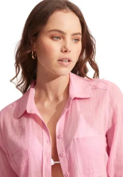Sale Seafolly Breeze Beach Shirt