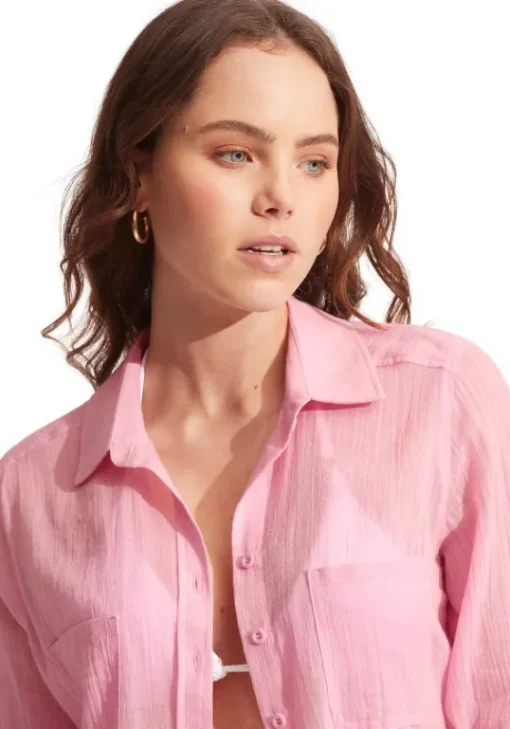 Sale Seafolly Breeze Beach Shirt