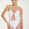 Fashion Vix Swimwear Brenda Swimsuit White