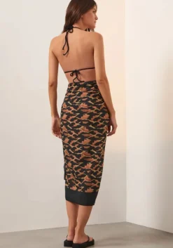 Sale Vix Swimwear Sarong Camu