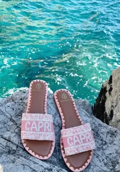 Hot De Siena Capri Sandals Pink