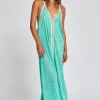 Fashion Pitusa Cheetah Maxi Sun Dress Mint