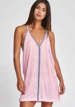 Outlet Pitusa Cheetah Mini Dress Light Pink