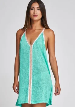 Clearance Pitusa Cheetah Mini Dress Mint