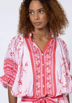 Online Juliet Dunn Cherry Blossom Blouson Dress CherryBlossom