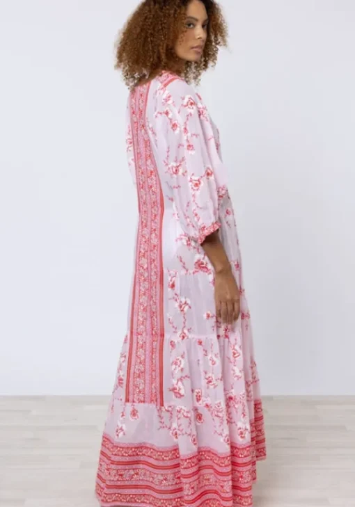 Clearance Juliet Dunn Cherry Blossom Loose Maxi Dress CherryBlossom