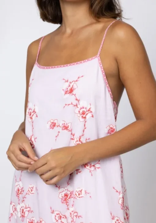 Clearance Juliet Dunn Cherry Blossom Strappy Maxi Dress CherryBlossom