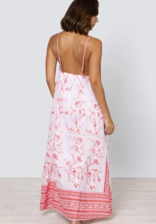 Clearance Juliet Dunn Cherry Blossom Strappy Maxi Dress CherryBlossom
