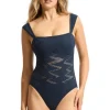 Outlet Seafolly Chiara DD Swimsuit Navy