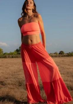 Best Pitusa Colour Block Palazzo Pants Strawberry